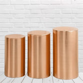 Lofaris Rose Gold Stretchy Spandex Fitted Cylinder Cover
